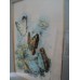 FRAMED MATTED SHADOW BOX BUTTERFLIES AND FLOWERS ART SIGNED BY ARTIST   183369961665